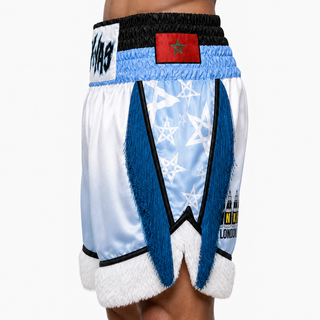  Blue & White Andrei  Custom Boxing Shorts & Trunks