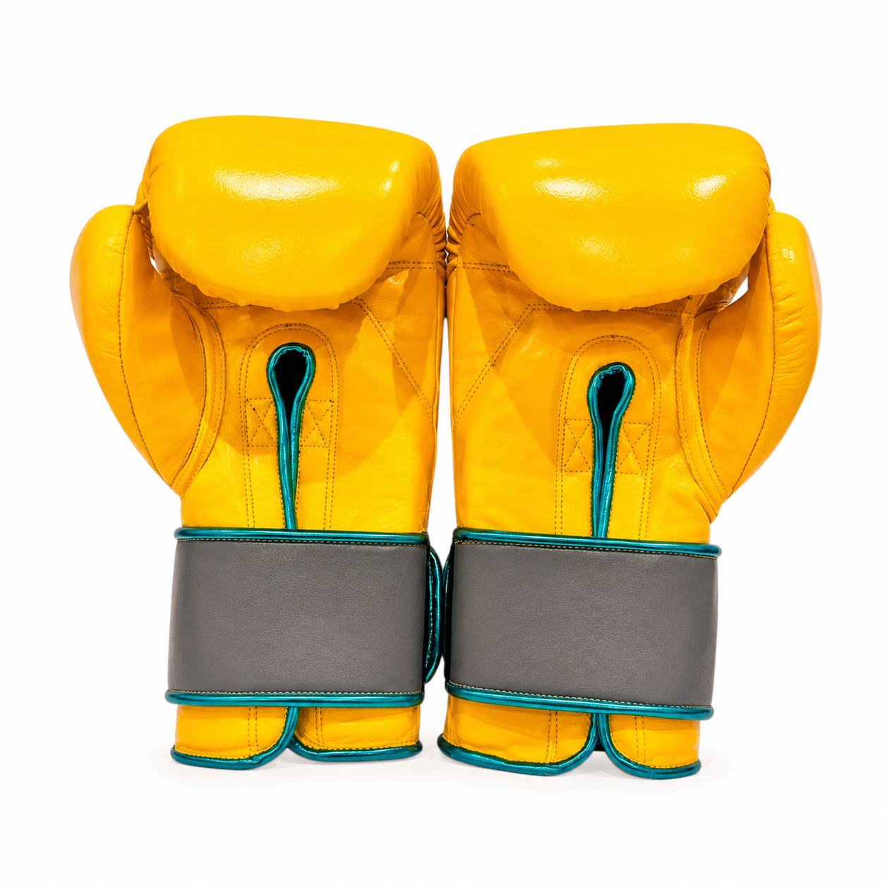 Quick Fire Flex Lite (2 colour) Yellow&Grey Annika G Boxing Gloves