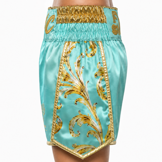 Empress BX Teal & Gold CIARA Custom Boxing Shorts & Trunks