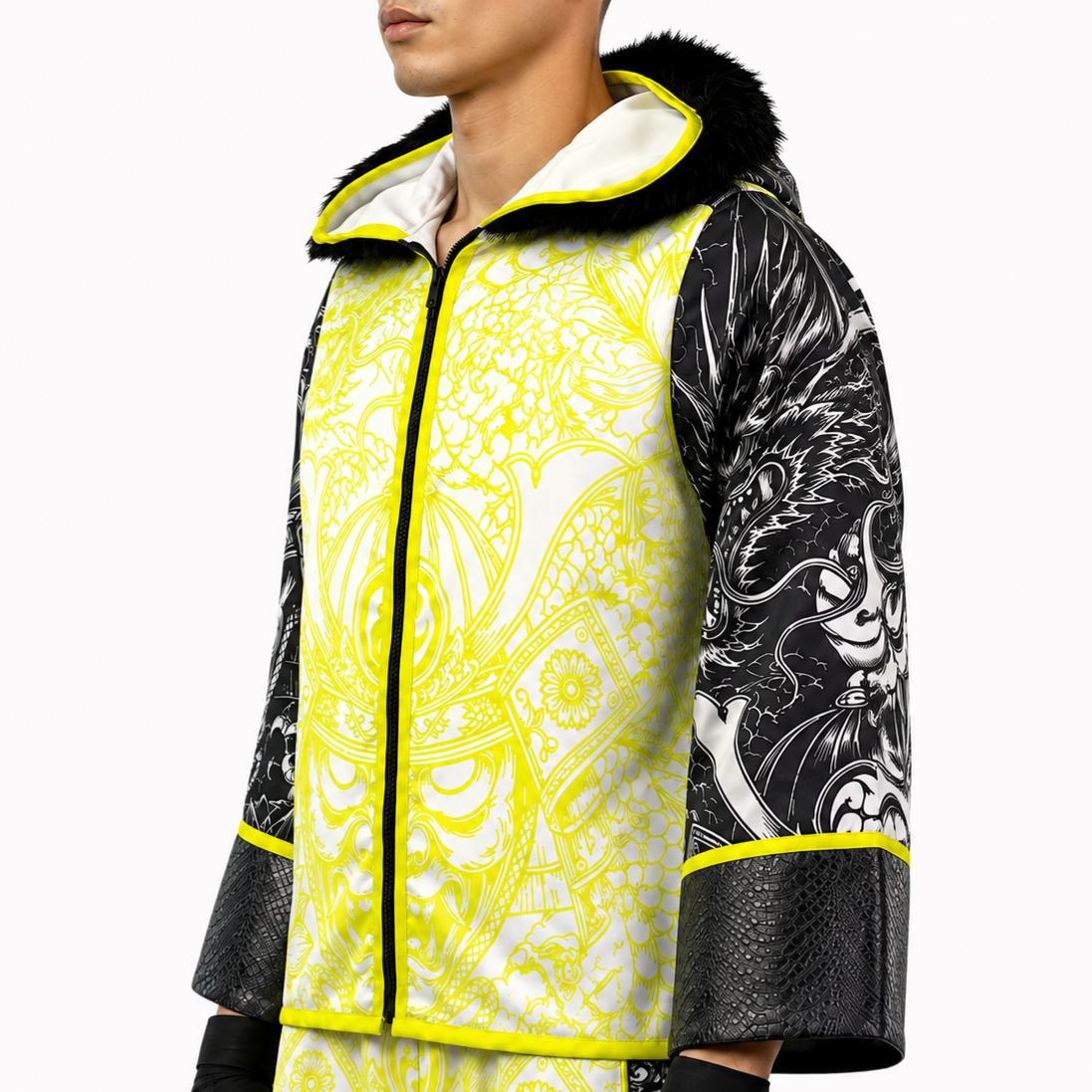  Neon Green & White & Black JAYDELL  Jackets