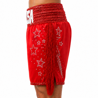 Classic BX Red Jonas Custom Boxing Shorts & Trunks