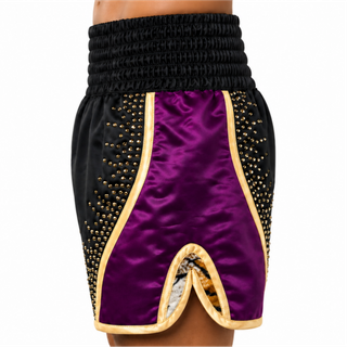 Dream BX Black & Eggplant Damiana Custom Boxing Shorts & Trunks