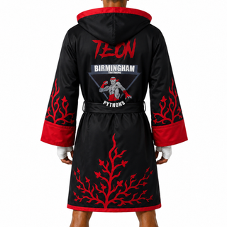 Growth ROBE (BOXXER ELITE) Old Black & Red Teon Robes