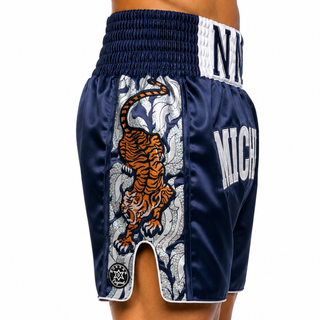 Royal Tiger MTS Navy & White Soph Muay Thai Shorts