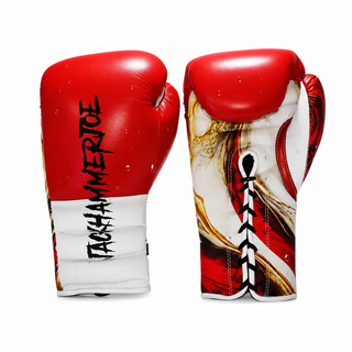 Red & White & Gold marble Adam N