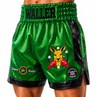 Cotto MTS Old Green & Black Matt Muay Thai Shorts