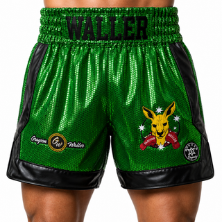 Cotto MTS Old Green & Black Matt Muay Thai Shorts