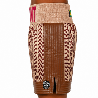 King Ryan BX Brown Aiden  Custom Boxing Shorts & Trunks