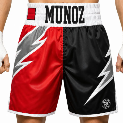 Boxxerworld Lightning BX Design custom boxing shorts and trunks