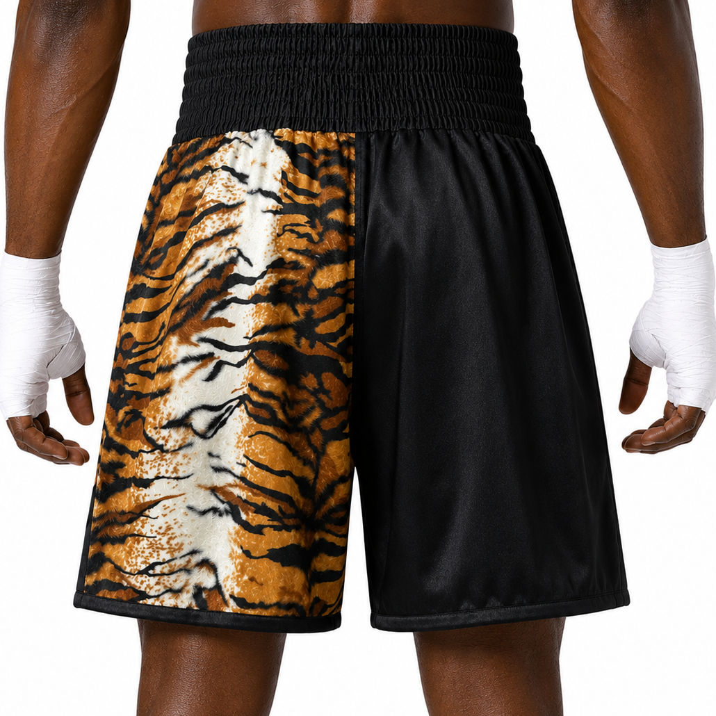 Haringey BX Black & Tiger George Custom Boxing Shorts & Trunks