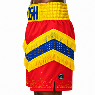 Jazzy BX Red & Yellow DB Custom Boxing Shorts & Trunks