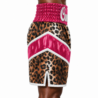 Jazzy BX Leopard & Pink Owen Custom Boxing Shorts & Trunks