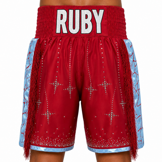 Thor BX BX Bailey Red & Blue Custom Boxing Shorts & Trunks