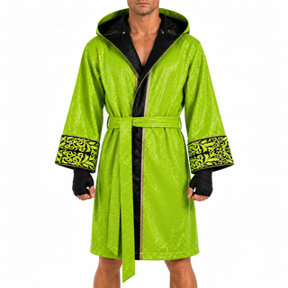 Royal Robe  Black & Neon Green Matt Robes