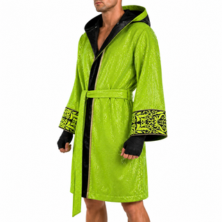 Royal Robe  Black & Neon Green Matt Robes