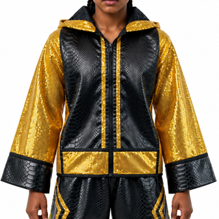 Black Snake & Gold sequins Effie