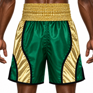Dream BX Green & Gold Harley Custom Boxing Shorts & Trunks