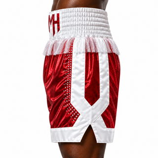 COTTO BX Red & White Mikael Custom Boxing Shorts & Trunks