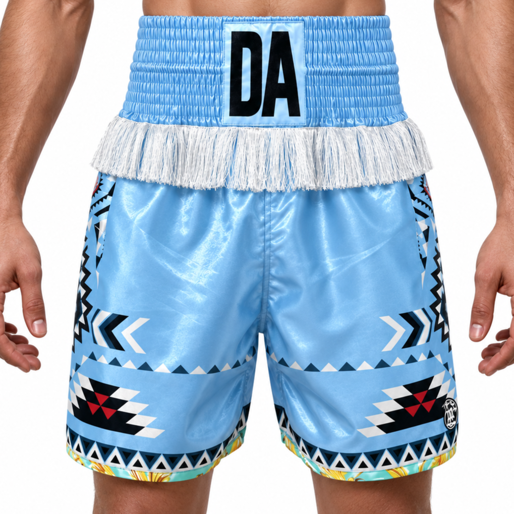 Aztec BX Blue Pastel Daniel Custom Boxing Shorts & Trunks