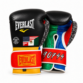 Quickfire Flex Classic Black & Red & Blue & Green Giovanny H Boxing Gloves