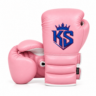 Impact Pro Custom Pink & White Kai H Boxing Gloves