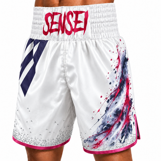 Classic BX White Ravil Custom Boxing Shorts & Trunks