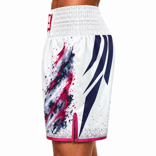 Classic BX White Ravil Custom Boxing Shorts & Trunks