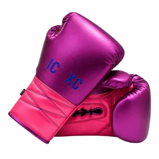 Purple, Pink, and Black Andronicos D Boxing Gloves