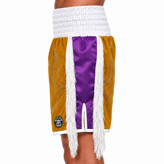 Aniel 201651 Retro Side Slit Boxing Shorts