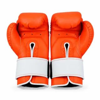 Orange & White Joel O boxing gloves