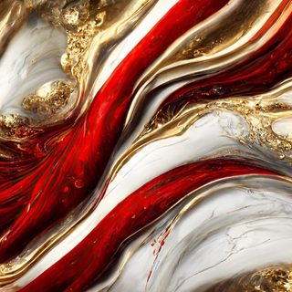 Red Gold Marble