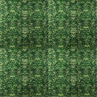 Green Snake Seamless Shimmer Printed