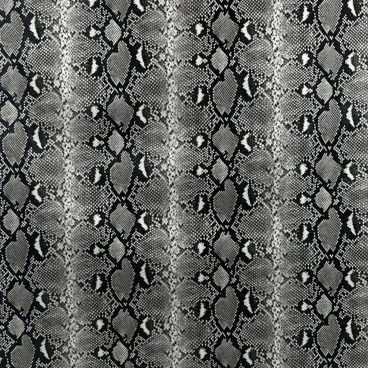 Grey Constrast (soft) Snake Shiny Leatherette
