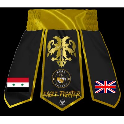 Roman 6 Leaves gladiator boxing and Muay Thai shorts with distinctive leaf panels, side splits, and full customisation in men’s and women’s fits.