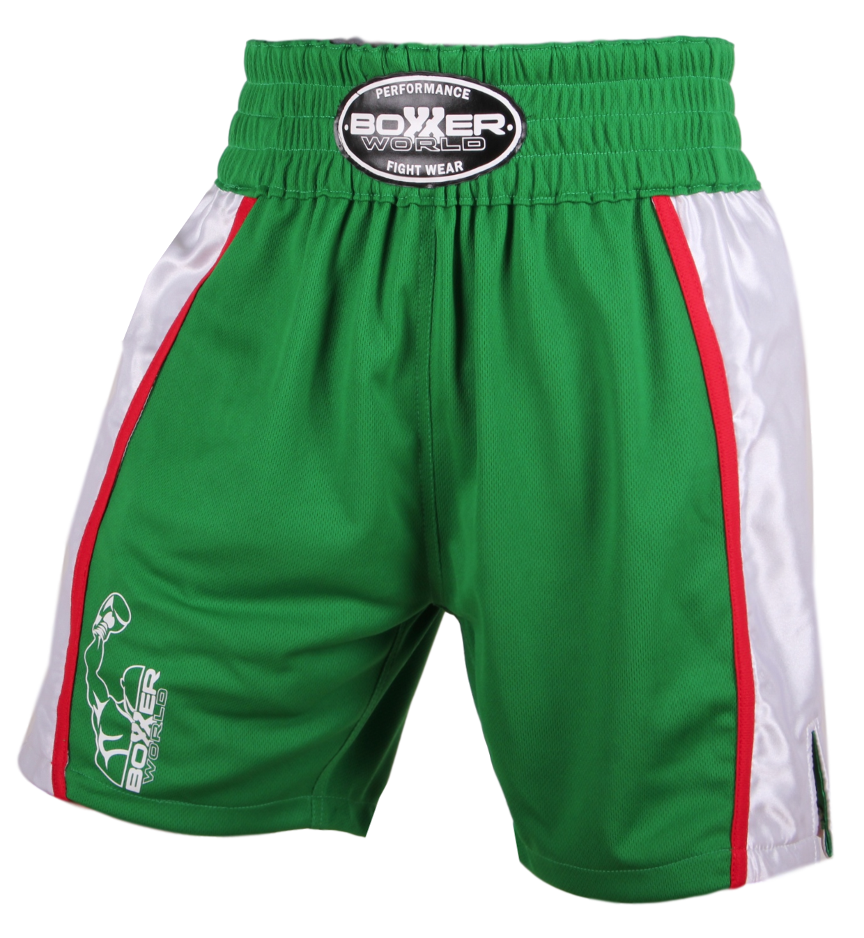 Extreme armoede Met andere bands Antagonisme Hero Green & White | Ready Made | Boxing Shorts & Trunks | Boxxerworld